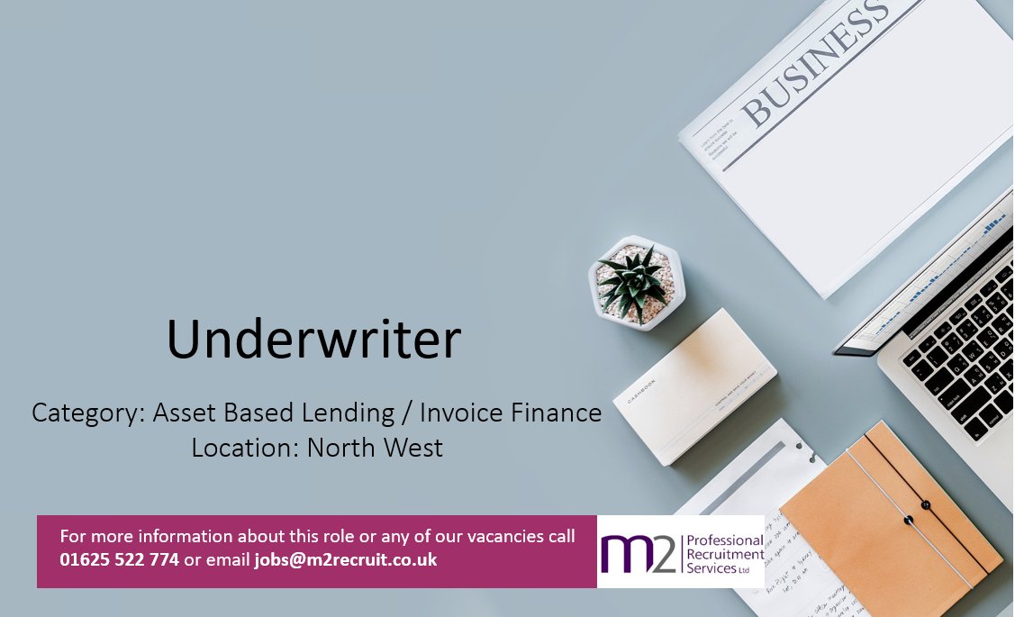 *** New Opportunity *** Underwriter- Asset Based Lending / Invoice Finance - North West - See more at: lnkd.in/eVpA_k5h #opportunity #underwriter  #assetbasedlending #invoicefinance