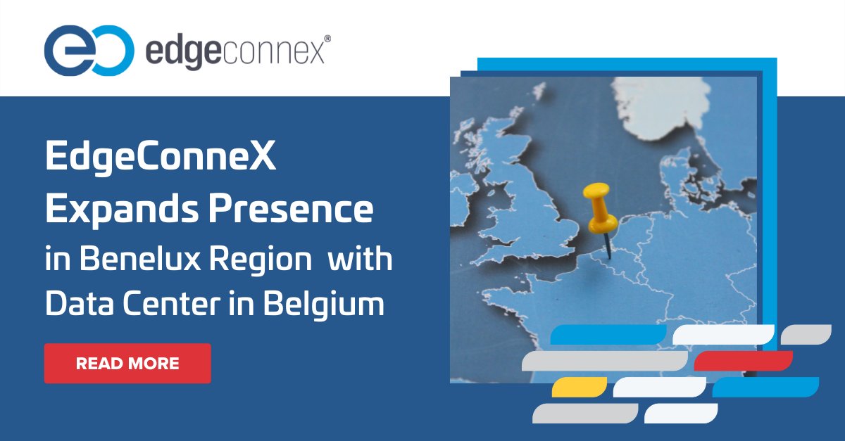 EdgeConneX's tweet image. We've expanded into Belgium! The first build will have 4 data halls that can support over 20MW of multi-tenant capacity for #Hyperscale #Cloud customers and other service providers.
Find out more: ➡️ hubs.la/Q01085yw0
