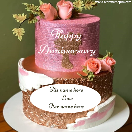 Happy Anniversary Cake Name Picture Online