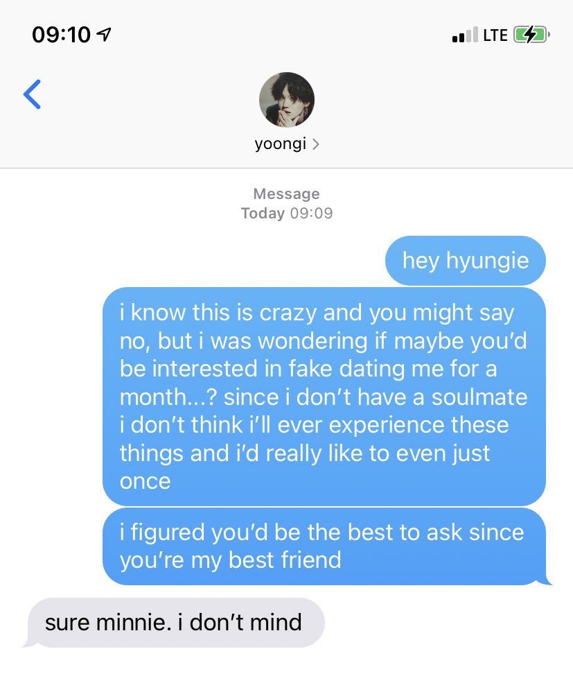 inkedsky's tweet photo. yoonmin au
in a world where everyone has a soulmate, jimin lives without one. 

so, he asks yoongi to fake date for a month, just to experience life with someone. 

they don’t know that their relationship is different than others. https://t.co/QNAYuzGXT4