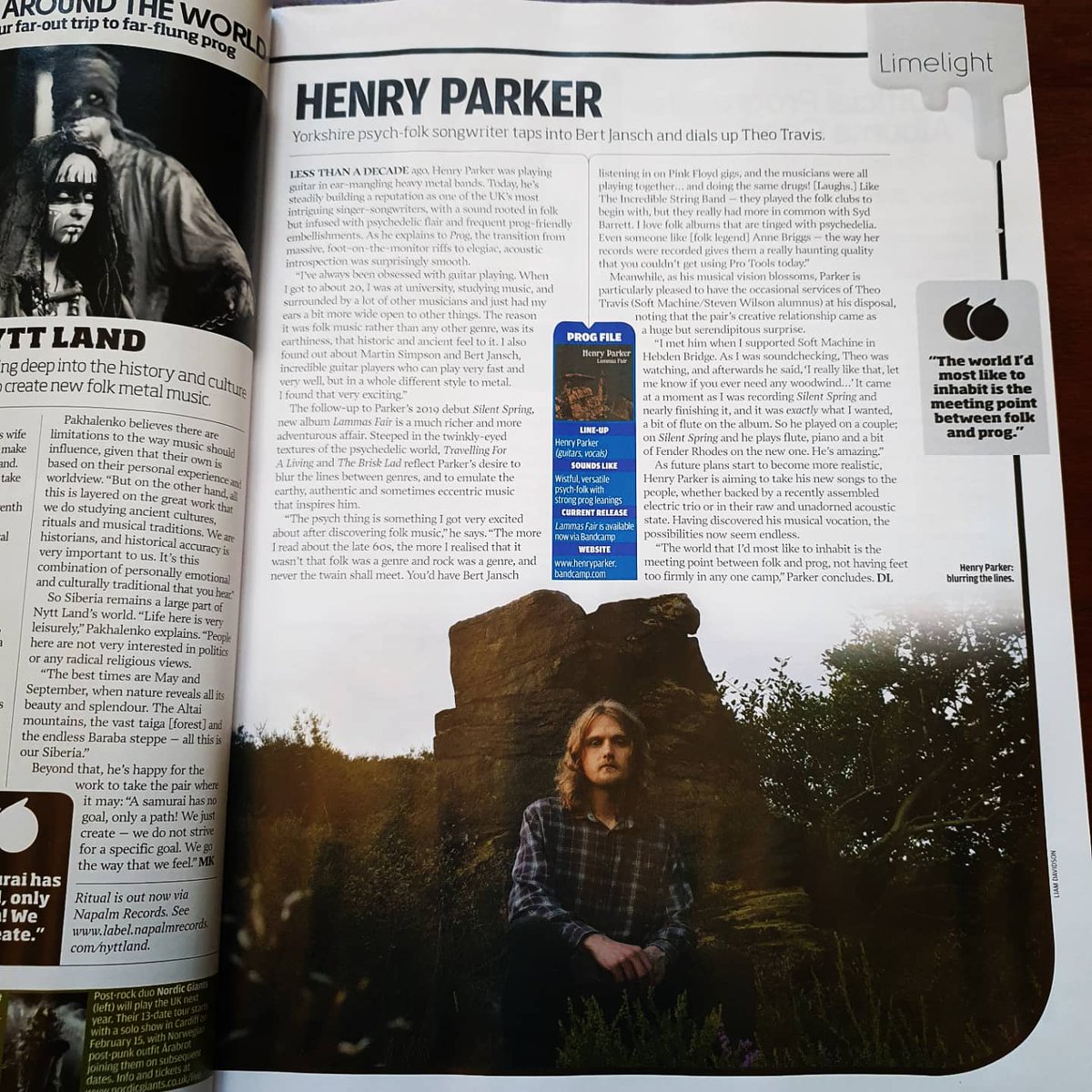HenryParkerBfd's tweet photo. Super stoked to have this full page article in @ProgMagazineUK!!!

Especially cool that it was written by Dom Lawson, a journalist who I've loved since my teenage years buying Metal Hammer magazine every month!!

LF also appears in couple of the albums of the year lists too 🙏🙏 https://t.co/QLbrap8TfX