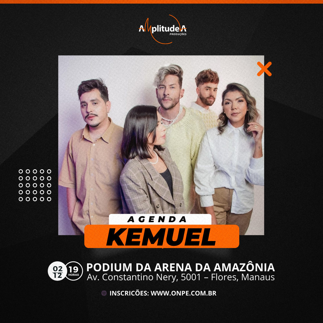 Galera, hoje, às 19h, tem agenda do @kemueloficial Podium da Arena Da Amazônia. E você não pode perder! 

📍 Av. Constantino Nery, 5001 – Flores, Manaus

Ingressos:
onpe.com.br

#AmplitudeA #AgendaKemuel #Kemuel #Assessoria #FloresManaus #Manaus