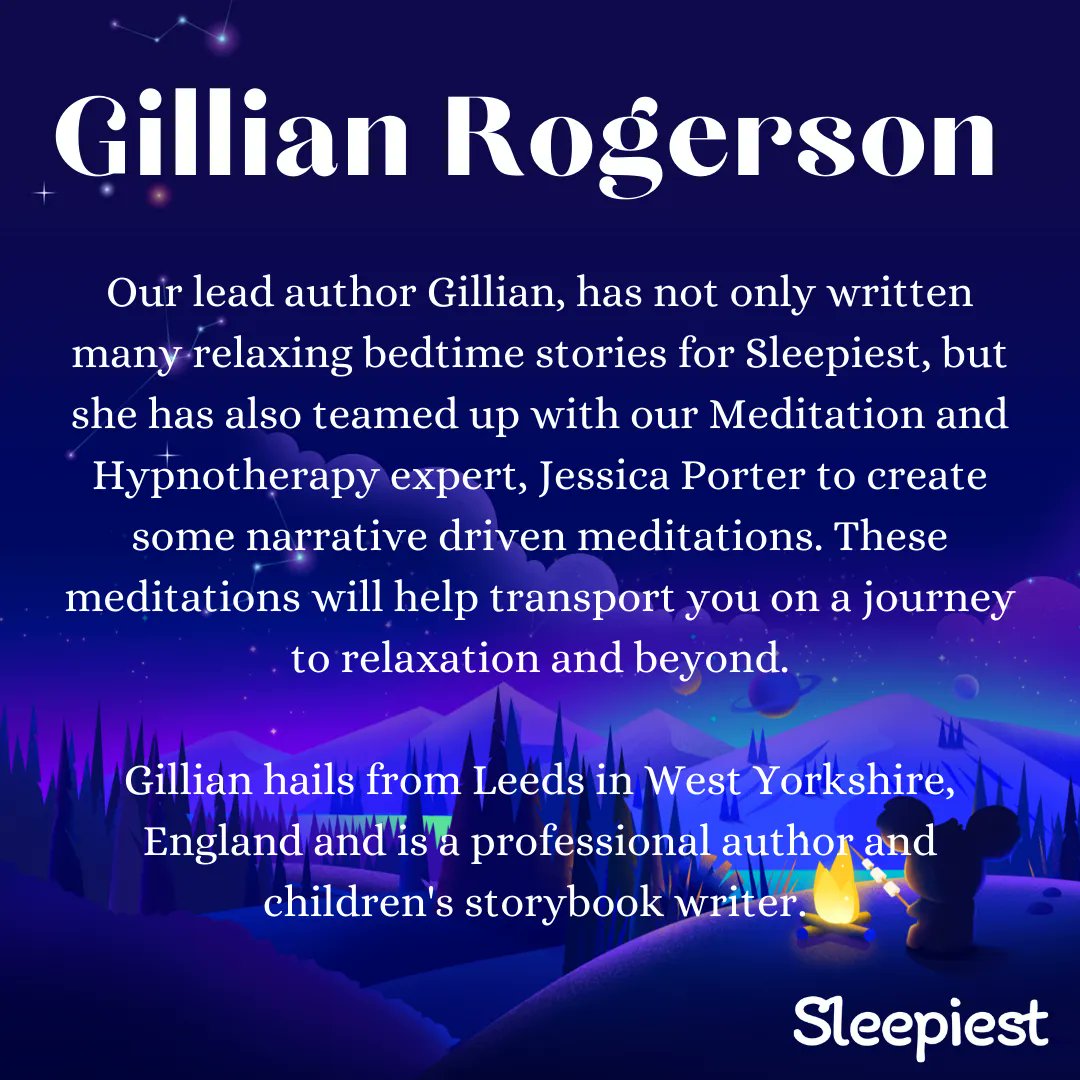 Sleepiest_App's tweet photo. Get to know our lead author @gillianrogerson 🐨 
We asked Gillian questions about her life as an author and the inspiration for her fabulous stories...

Download the Sleepiest app to listen to Gillian's stories for a sweet slumber every night 😴➡️ https://t.co/rh2tXcqdW0 https://t.co/AQPBNMmpAu
