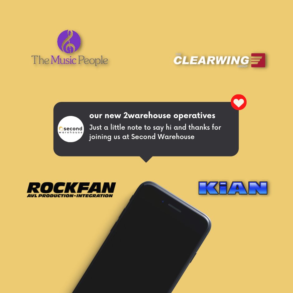 Second Warehouse is growing and if it's on Second Warehouse it's in your warehouse!

A warm welcome to our special friends from @the-music-people-inc- Kian Concert Sound, <a href="/rockfan/">rock girl</a>-entertainment and <a href="/clearwing/">Constance Handforth</a>-productions

Second Warehouse - Your rental equipment network.
