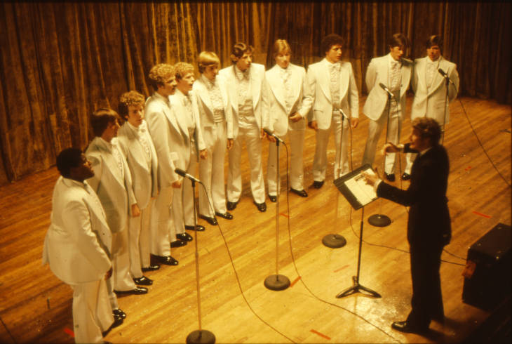 A male ensemble of years past called "Men of Note." This picture is undated, but maybe you can guess from the hairstyles and outfits! #ThrowbackThursday