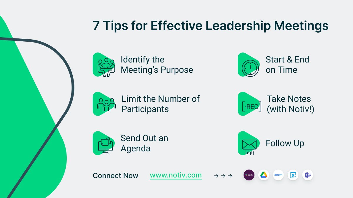 Leadership meetings 

✅ improve communication
✅ set common goals
✅ instil trust in employees

Learn how to effectively run YOUR next leadership meeting 👇

notiv.com/blog/7-steps-t…
