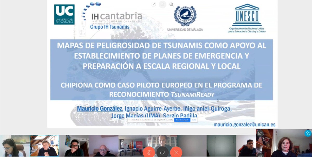 Impresionante el trabajo realizado por @IHCantabria para @aytochipiona en el marcó del proyecto #TsunamiReady único en España y Europa que posicionará a la localidad gaditana como el primer municipio europeo  certificado para este riesgo #ENPC @proteccioncivil