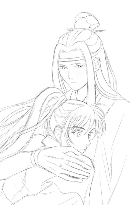 「鼓動を聞いて」
よっぱらんじゃん、破壊力最強説💦
#魔道祖師
#一日一忘羨 