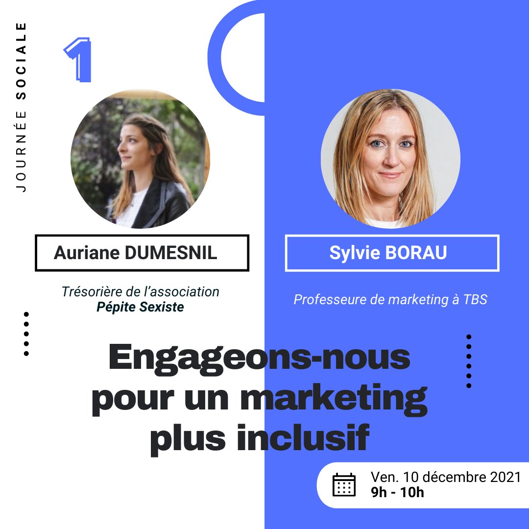 Voici les thèmes des 3 conférences qui auront lieu le 10 décembre lors des #ANEDD 🤩
- ENGAGEONS-NOUS POUR UN MARKETING PLUS INCLUSIF🤲
- COMMENT LES SALARIÉS VONT SAUVER LE MONDE ?🦸‍
- L’HUMAIN ET L'ORGANISATION : L’ENTREPRENEURIAT SOCIAL
Plus d'infos👇
lnkd.in/d5m7Tr3j