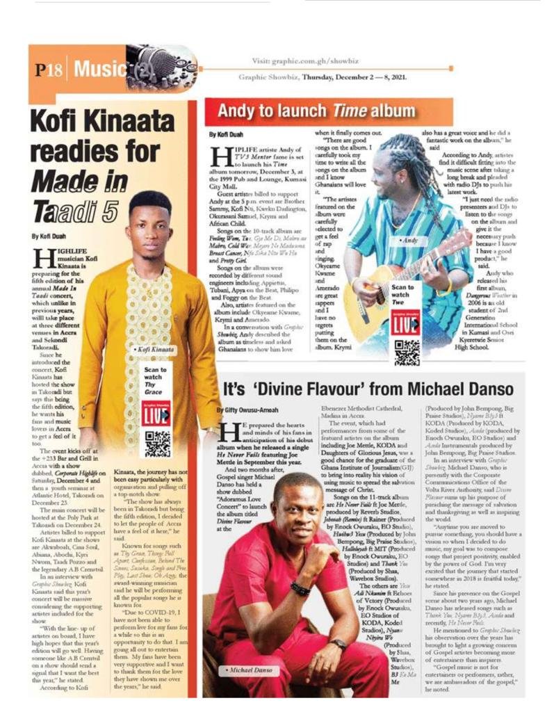 AndyOdarky's tweet photo. Kindly join me as I Launch my "Time" album tomorrow at 1999 Pub and lounge inside Kumasi City Mall. See ya! https://t.co/UD526072m7
