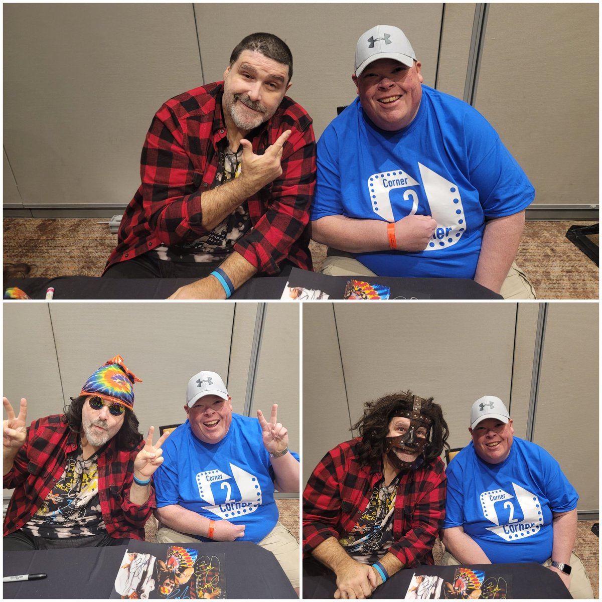corner2cornerpc's tweet photo. How cool that we got to meet the 3 faces of @RealMickFoley at @WrestleCade!! Such a great guy that took time to talk with all his fan. It was a pleasure to meet you sir! #Corner2Corner #WrestlingTwitter #WrestleCade #podcast #wrestling #WrestlingCommunity https://t.co/Wxc9OqCBYb