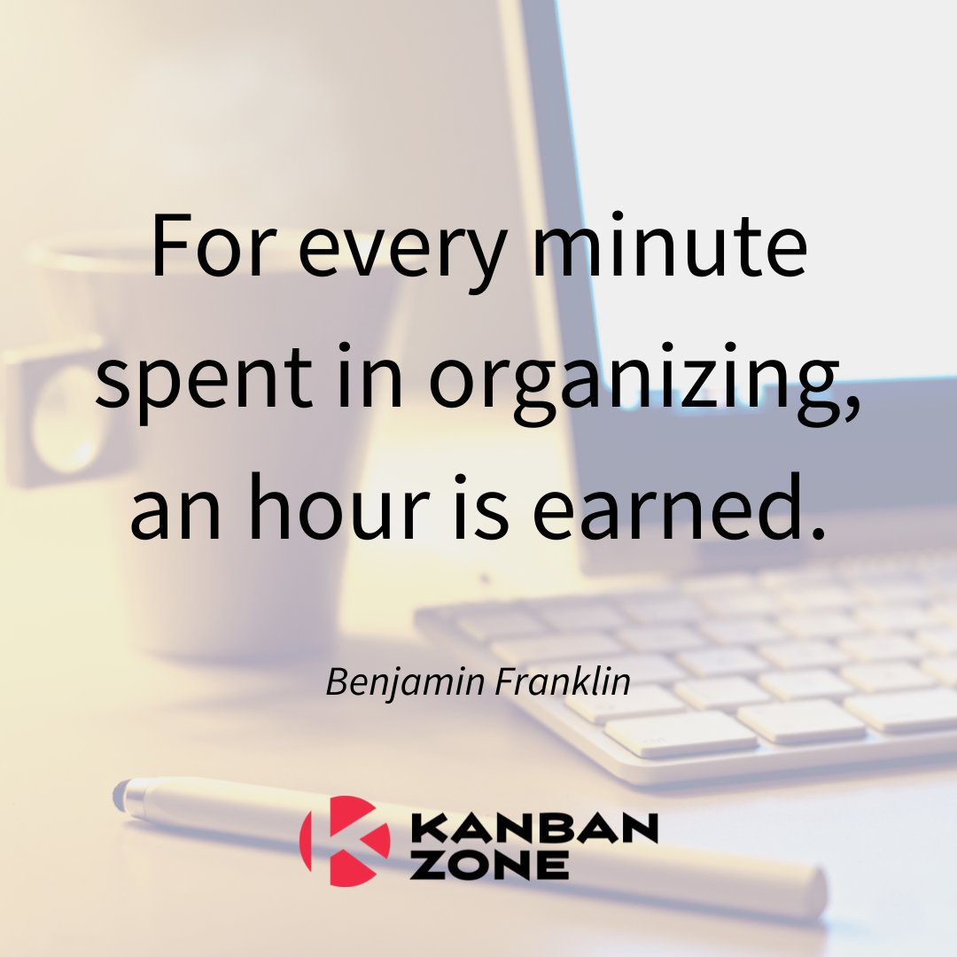 KanbanZone's tweet image. Organization is key to getting more things done.

What #organizationaltools do you use to #stayproductive and in control of your time? Share in the comments below. #beorganized #productivitytools #kanban #kanbanzone