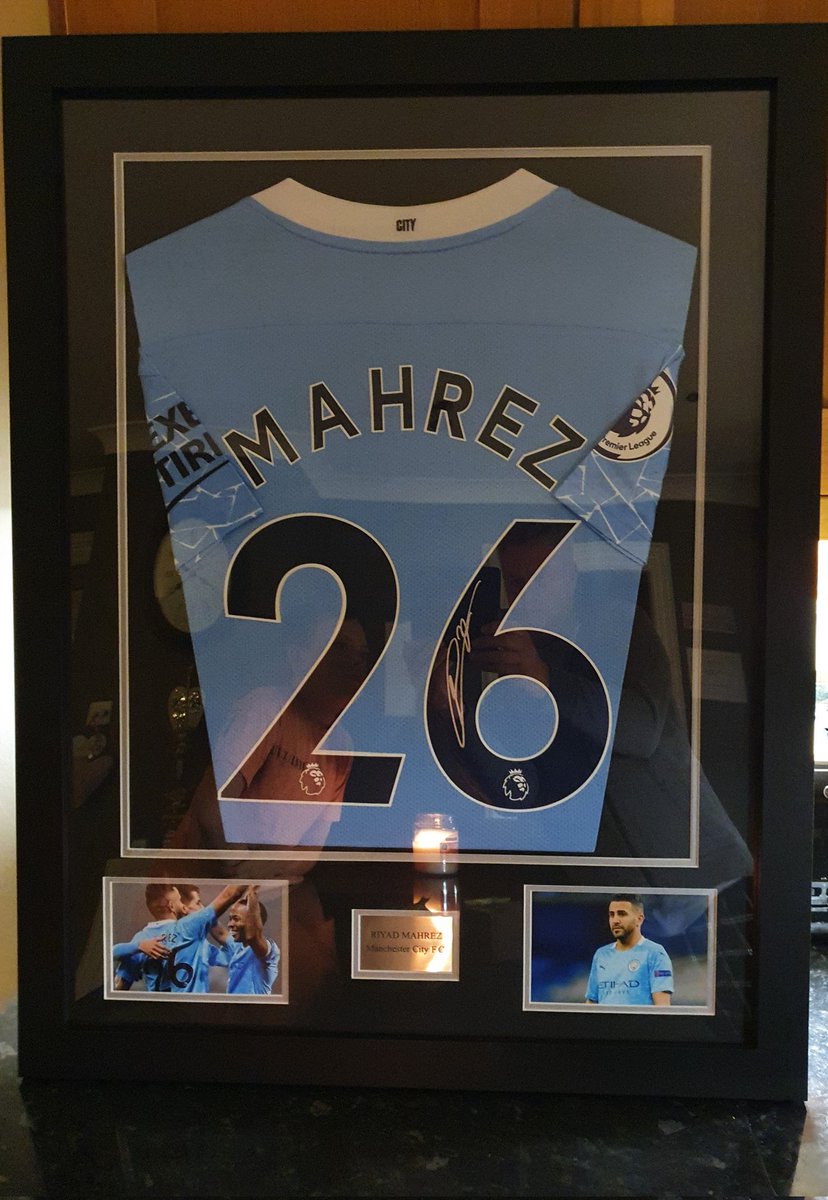 REMINDER 
We have received this signed and framed Riyad Mahrez top as a donation to our son Cammys fundraiser. With COA

We are raffling it and anyone who donates at least 50p by 7pm on Sun 5th Dec will be in the draw.
👇👇
just4children.org/children-helpe…

Only 3 people in draw so far!!