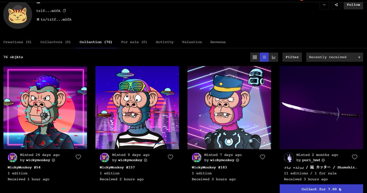 WickyMonkey's tweet photo. Thx for your support bro... 🔥🥳🚀
Now u're #armonkey
Proud To Be Monkey ✨🐒
🚨 https://t.co/e9qGRwPf9T
#NFTCommunity #nftcollector #NFTs #NFTcollection https://t.co/icmORlYuwf