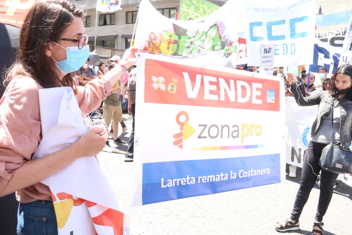 Marcha en el Centro contra la venta de Costa Salguero y construcción de edificios de lujo