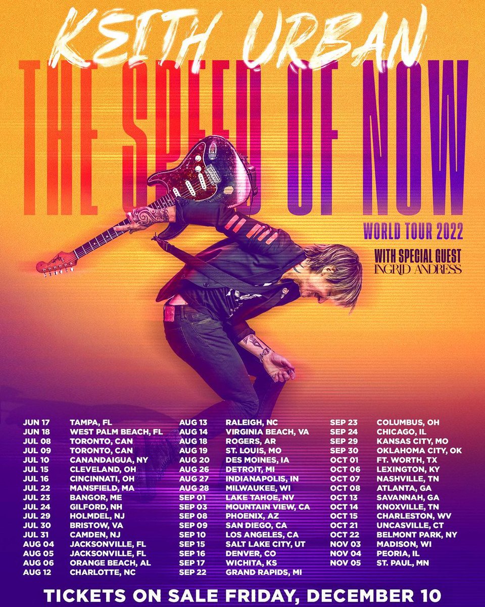 Complete Country (@completecountry) on Twitter photo Killer duo alert!!! ๐ <a href="/IngridAndress/">Ingrid Andress</a> is joining <a href="/KeithUrban/">Keith Urban</a> on #TheSpeedOfNow 2022 World Tour and we are PUMPED! ๐ธ ๐ ๐ถ
#CompleteCountry #CountryMusic #KeithUrban #IngridAndress #WorldTour #LadyLike # Killer duo alert!!! ๐ <a href="/IngridAndress/">Ingrid Andress</a> is joining <a href="/KeithUrban/">Keith Urban</a> on #TheSpeedOfNow 2022 World Tour and we are PUMPED! ๐ธ ๐ ๐ถ
#CompleteCountry #CountryMusic #KeithUrban #IngridAndress #WorldTour #LadyLike #