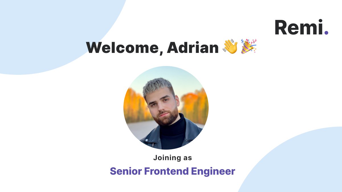 FrancoGotusso's tweet photo. Exciting times - the Remi team is growing! 🎉

Let me introduce you to our new team member @axbarsan! 👇

Little Fun fact: He’s been using Remi at his former employer and was so excited about it that he was eager to join the ride!

We are so happy to have you! 🎢 https://t.co/TIPswaXDn8