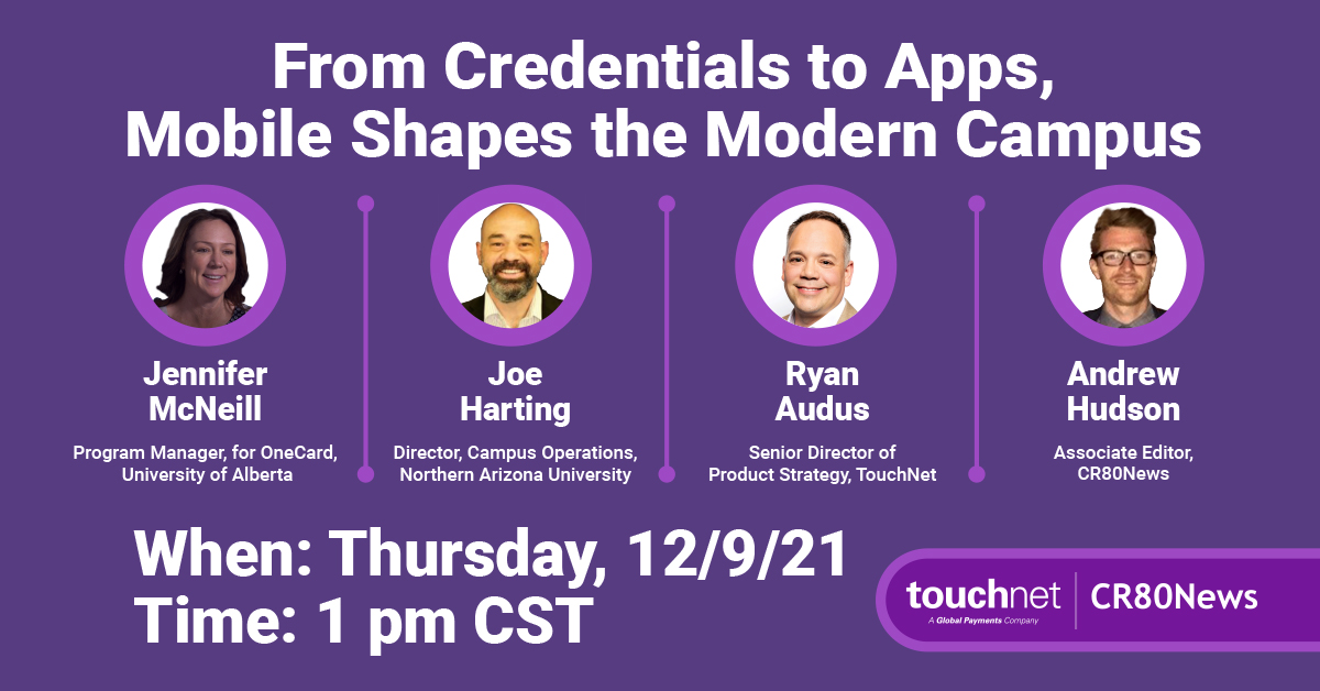 TouchNet's tweet photo. NEXT WEEK: Join us for our upcoming webinar with @CR80News and leaders from @NAU and the @UAlberta. From access to payments, and dining to identity, hear how innovative mobile services are shaping the modern campus. Register:  https://t.co/ex5kBgU7pV https://t.co/G06NShnNF7