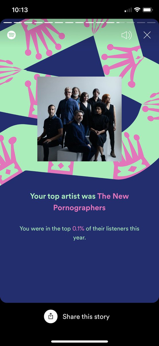 davedc's tweet image. So I went to Woodstock NY to see the New Pornographers Monday, and saw them last night at the 9:30 Club, and going again tonight. Then I see this in my #Spotifywrapped The top 0.1% of listeners. This all seems to check out. Thanks @TheNewPornos @ACNewman @NekoCase #danbejar