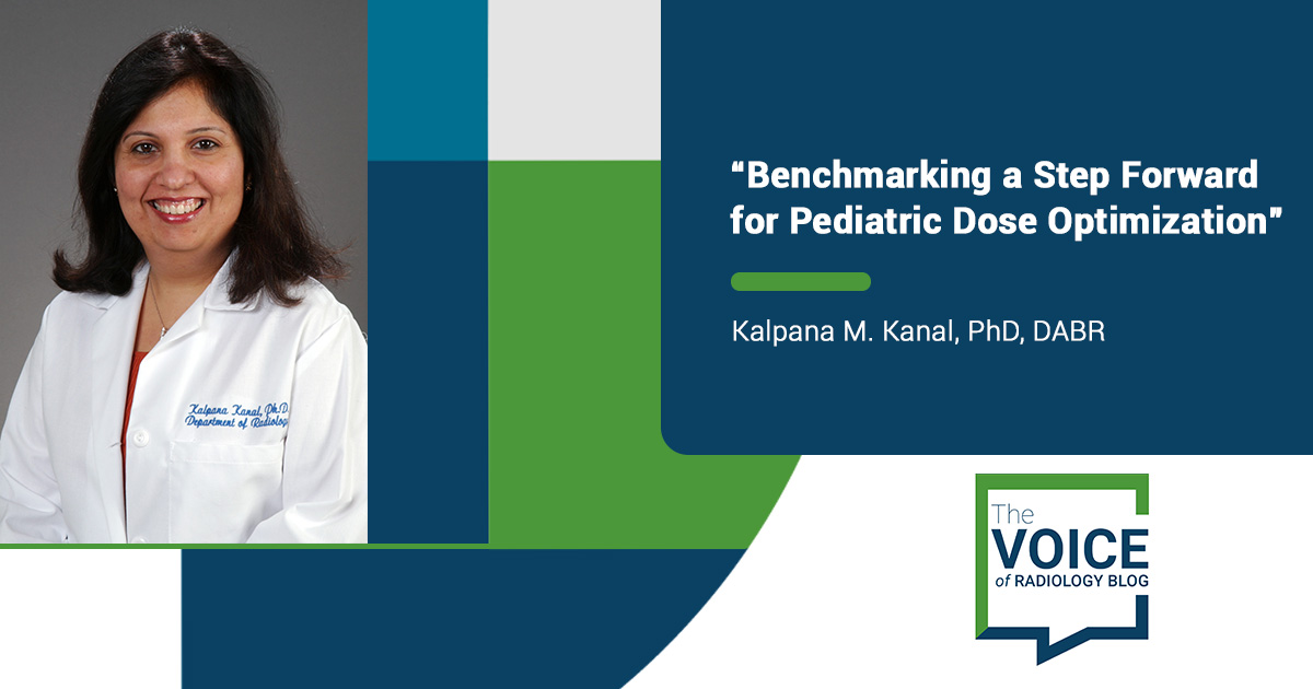 RadiologyACR's tweet image. Following @KalpanaKanal's #RSNA21 abstract presentation on diagnostic reference levels and achievable doses for common pediatric CT scans, she takes a deeper dive into pediatric dose optimization in this new #VoiceofRadiology blog 👉 bit.ly/3oeGJNA