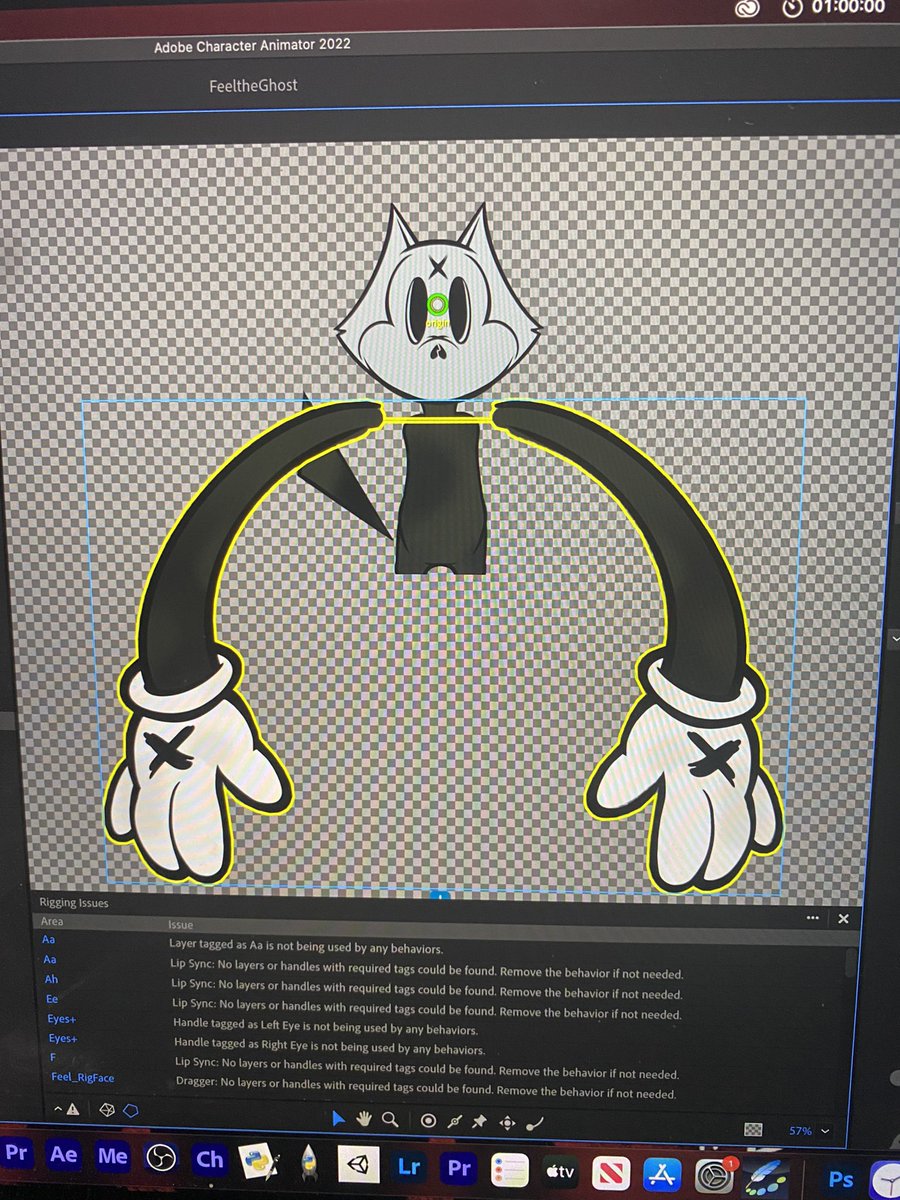 ELGatoNosferatu's tweet image. Working on new rig #Adobecharacteranimator