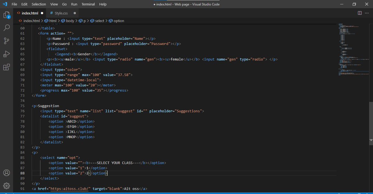 inevitable_ank's tweet photo. #5th day of #100DaysOfCode 
Learnings :- 
Used more #HTML tags and developed more understanding about how to use them and when to you them…
#webdevelopment ❤️
#webdev https://t.co/YCkeOKjcVi