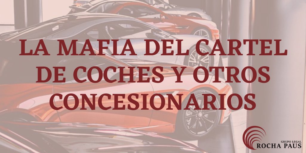 RochaPaus's tweet photo. ¡NUEVO POST EN EL BLOG! ¿Has oído hablar del #CartelDeCoches? 

En el post de esta semana @IParicio, socio de��#RochaPaus, te explica en detalle lo que ha ocurrido con el famoso cartel y cómo los afectados pueden proceder a reclamar.

🚘 https://t.co/tsEgamMSDj 🚘 https://t.co/xYPSCLAoZF