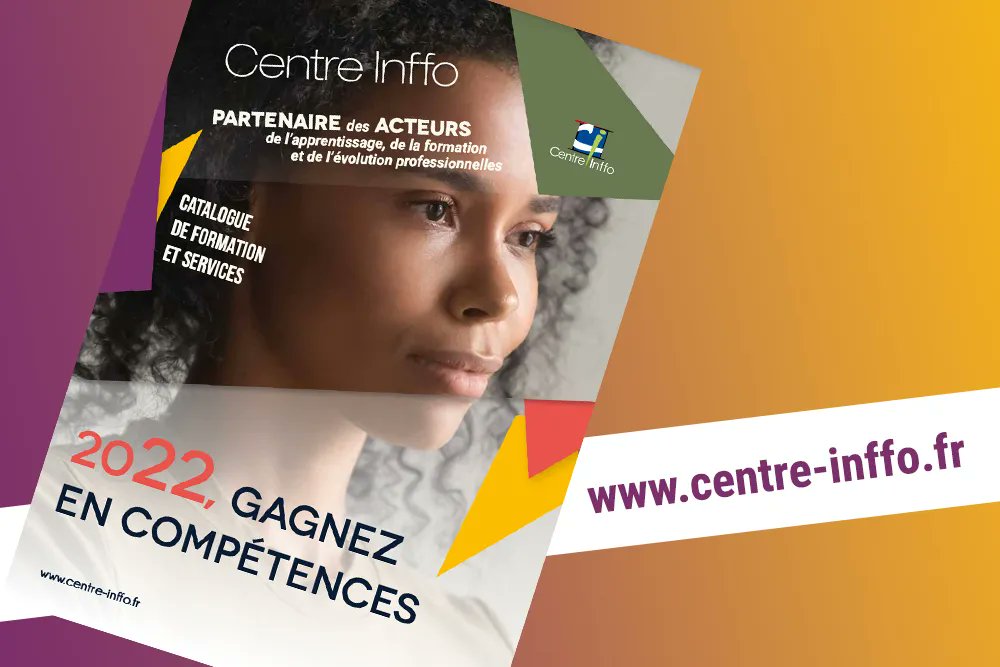 centreinffo's tweet photo. 2022, GAGNEZ EN COMPÉTENCES !
📢Le catalogue de formation et de services 2022 @centreinffo vient de paraître ! 
A consulter et télécharger => https://t.co/1adTgjyctF

📌 Vous y retrouverez nos formations, nos accompagnements et nos expertises !

#Formpro https://t.co/PBN8pcbEBK