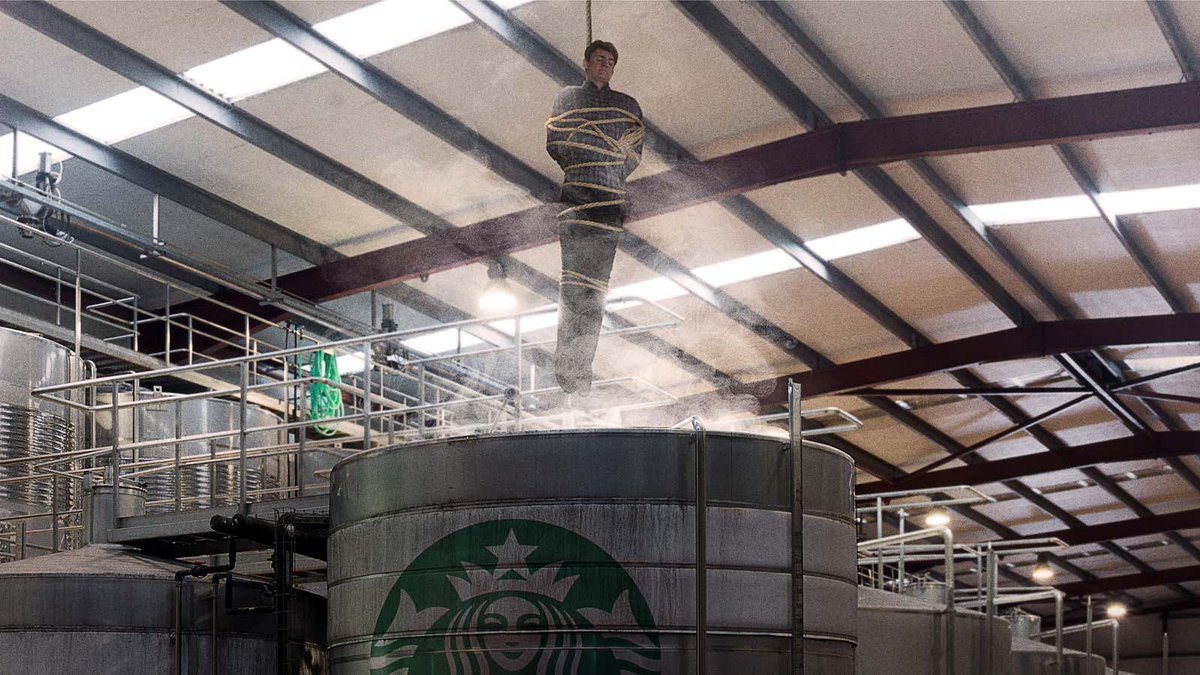 Starbucks Dangles Tied-Up Union Organizers Over Vat Of Steamed Milk bit.ly/31nWVD6