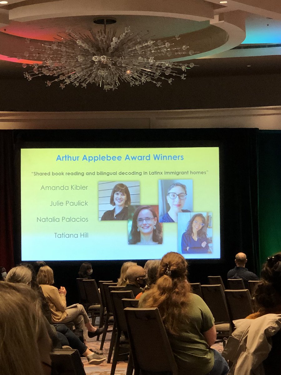 ChrisChangBacon's tweet photo. Congrats to @UVAEdu &amp; @OSU_Education authors for their #LRA21 Arthur Applebee Award for distinguished research article (published in @JLiteracyRes). Way to go @kibler_ak, Judy Paulick, @laprofnp and @TatianaYHill! #LRA2021 https://t.co/R5ncKuRyHJ