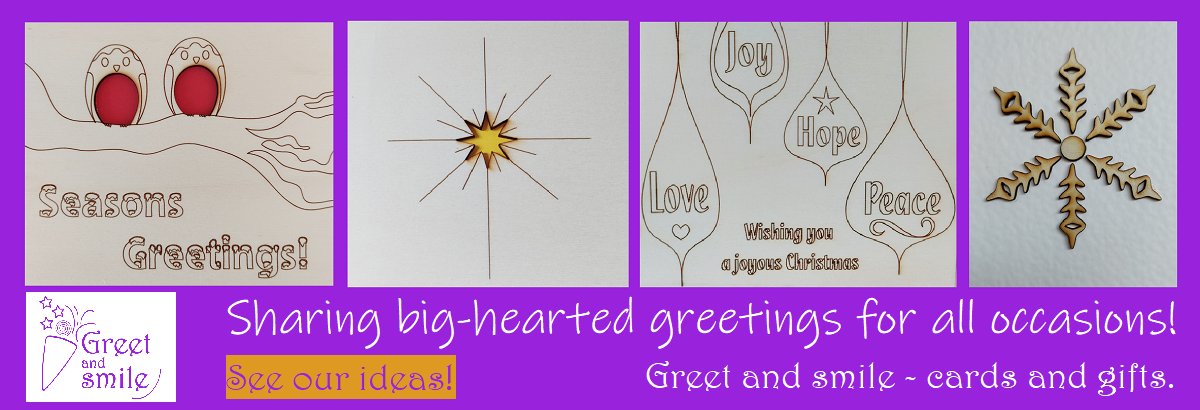 GreetAndSmile's tweet photo. See our ideas at:
https://t.co/p14ELr0Nuj
#Sharing #BigHearted #Greetings #ForAllOccasions
#Gifts #Cards #Christmas #Advent https://t.co/OOZLC0cd9D