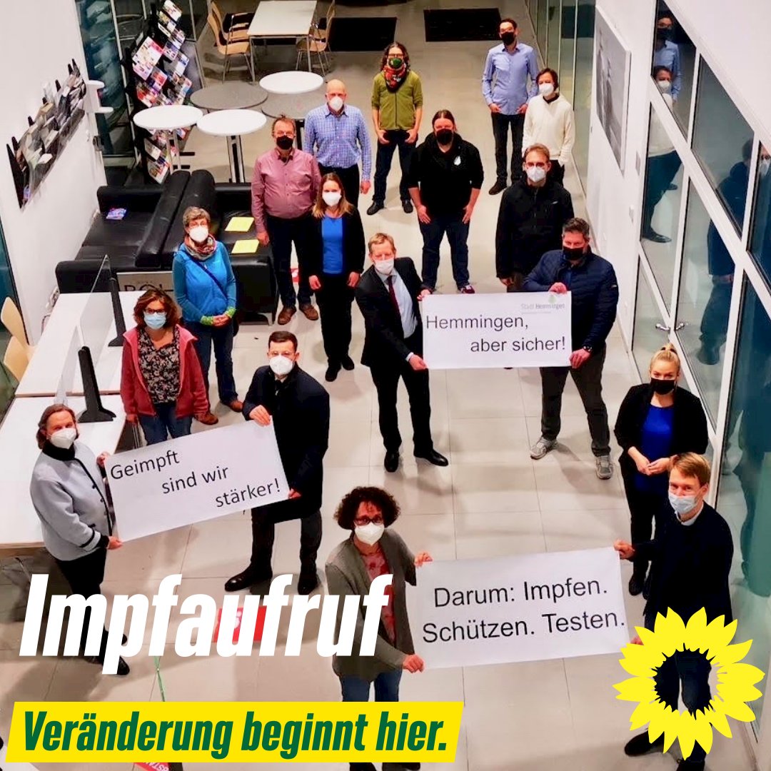 GrueneHemmingen's tweet photo. Nur Impfen führt uns aus der Pandemie! | Ortsverband Hemmingen https://t.co/iU4JUCkF5l 
Danke für die Initiative @DanielJosten2 👏✊🤝

#hemmingen #arnum #hiddestorf #devese #wilkenburg #harkenbleck #ohlendorf #LasstEuchImpfen #regionhannover #Covid_19 https://t.co/3veIvJXElG