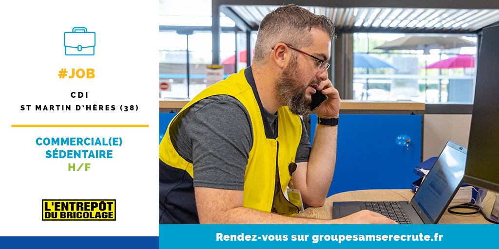 RHGroupeSAMSE's tweet image. #Job Le domaine de l&apos;habitat et du bricolage te passionne et tu aimes les challenges ? 💪
@bricolage_edb recrute un(e) #Commercial(e) sédentaire bricolage à Saint-Martin-d&apos;Hères (38)
Pour nous rejoindre, c&apos;est par ici ➡ swll.to/WvfpYcT