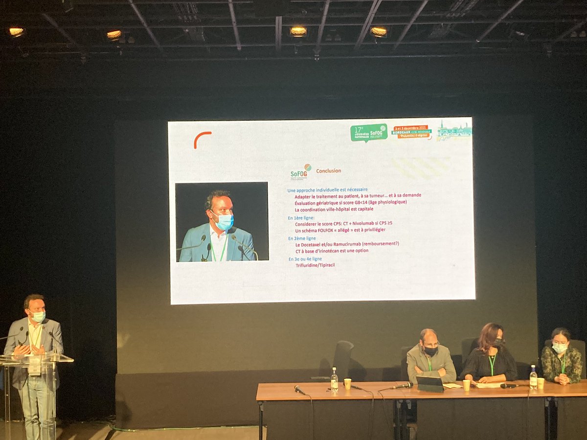 sofog_officiel's tweet photo. Synthèse très complète de la prise en charge médicale des cancers gastriques métastatiques chez le sujet âgé par le Dr Simon Pernot, gastroentérologue de l’@BERGONIE33 #CongresSoFog #OncoGeriatrie #Sofog https://t.co/HJlktK6ESh