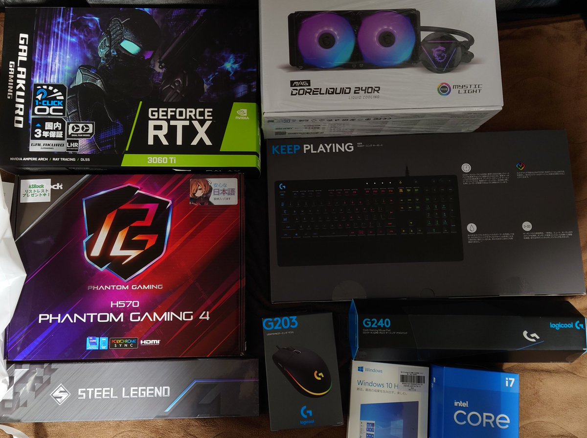 pcパーツ買ってきた！