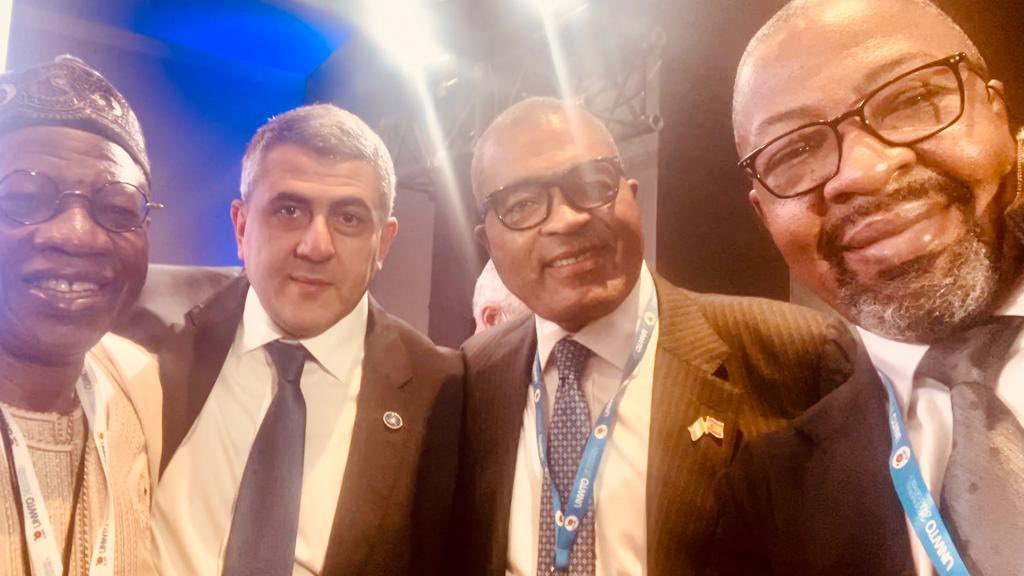 Attending the 24th General Assembly of UNWTO in Madrid is extraordinary to me as the Permanent Representative of Nigeria . Being the maiden one, I was enthused and in attendance with HM of Tourism, Alh. Lai Mohammed and Secretary General, UNWTO,Zurab Pololikashvili and DG, NTDC