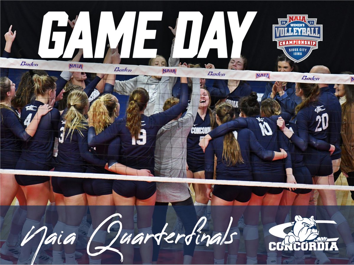 cunebulldogs's tweet photo. 🏐 GAME DAY! 🏐 #ShowYourself 

(19) @cunevolleyball vs. (7) Marian
⭐ NAIA National Quarterfinals ⭐

🕔 5 pm CT
📍 @TysonEventsCent (Sioux City, IA)
📻 @1049maxcountry 
📺 https://t.co/5jK0pJH4X9
📈 https://t.co/kV3g8g8VeC https://t.co/IAQ3YOiQOs