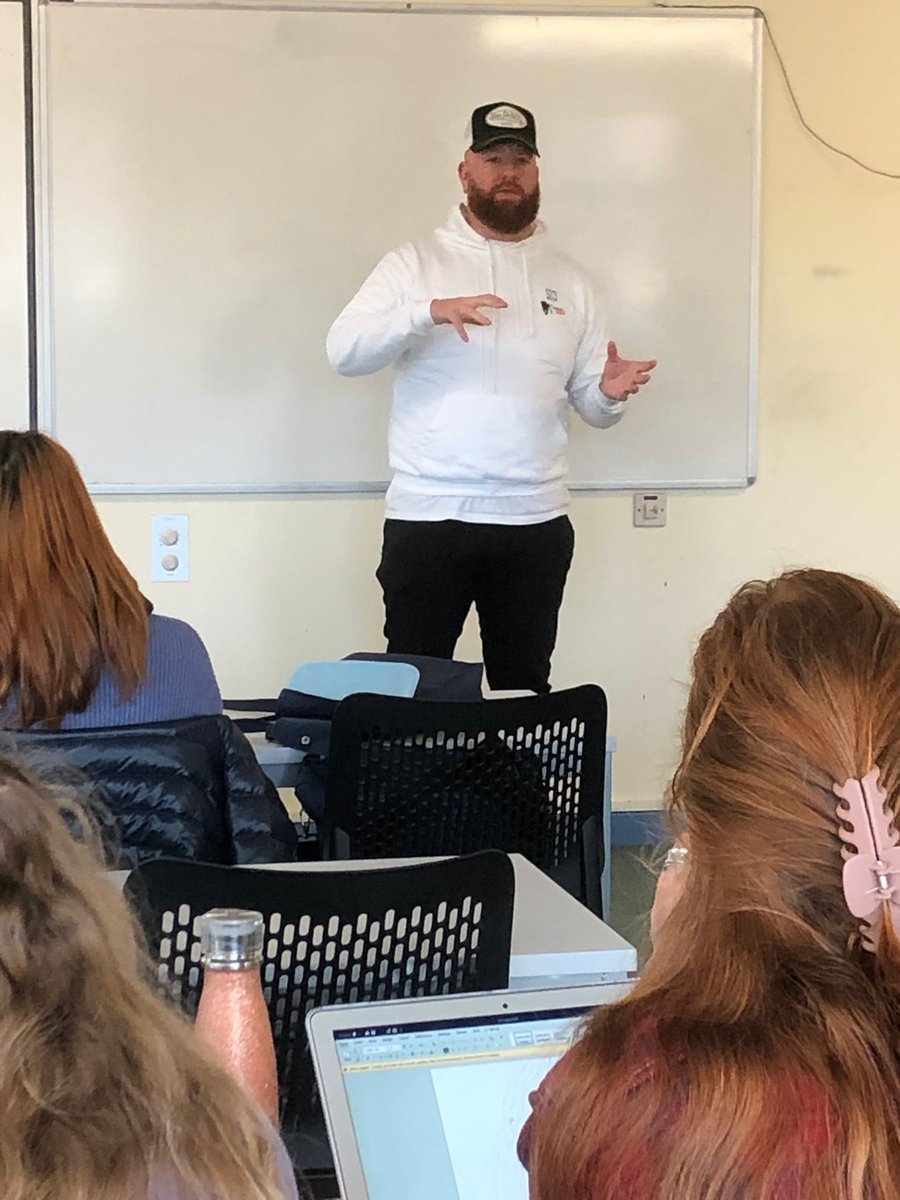 Taking some time away from being the office syle icon, our Brand and Marketing Manager, <a href="/H_Andrews14H/">Harrison Andrews</a>, has been at <a href="/SwanseaUni/">Swansea University</a> to chat with Media and Communications students about his career path.🦁

Nothing stops this man banging on about S3. He even wore his branded hoodie. 😅