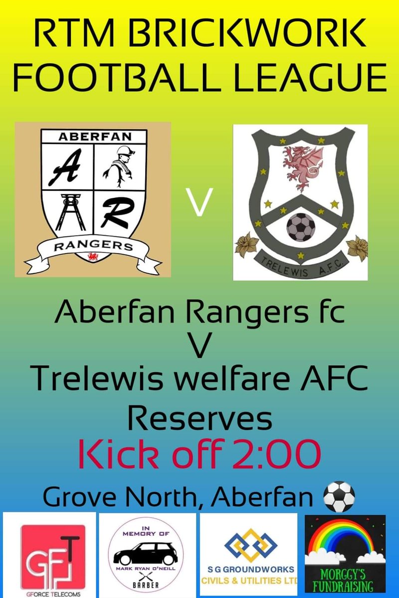 This weekend see's our reserve team back in league action against local rivals <a href="/aberfanrangers/">Aberfan Rangers FC</a>. After such a close encounter in the reverse fixture, we look forward to another cracking game 💙💛💙💛