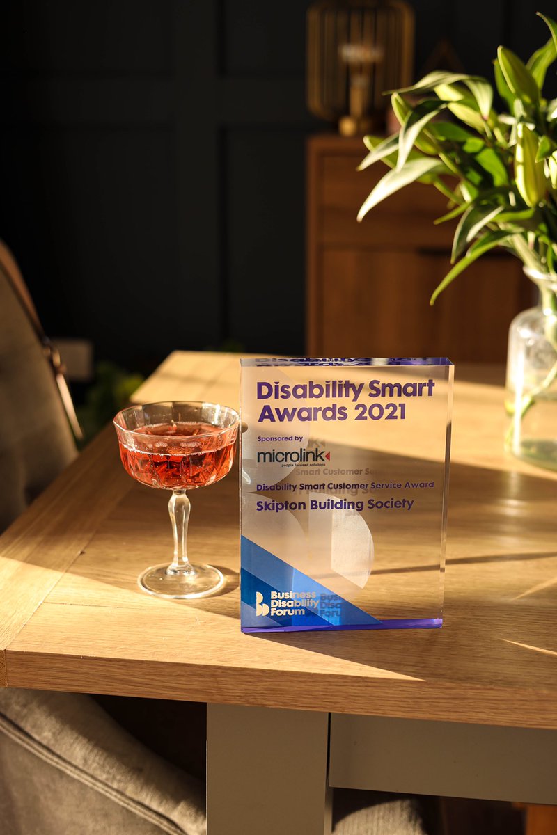So excited and honoured to share that <a href="/skiptonbs/">Skipton Building Society</a> has won our category for the Disability Smart Awards - Disability Smart Customer Service. <a href="/DisabilitySmart/">Business Disability Forum</a> <a href="/SkiptonBS_press/">Skipton Press Office</a> #DSAwards21 #a11y