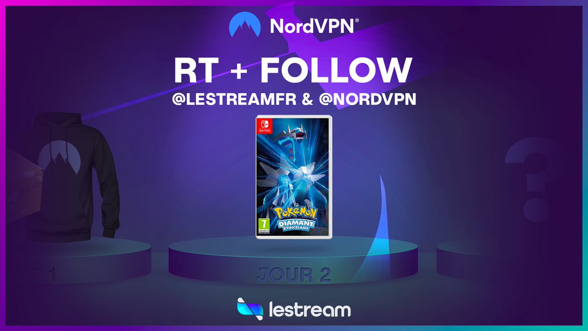 lestreamFR's tweet photo. 🎄 Calendrier de l'Avent Jour 2 🎁

On vous fait gagner un jeu Pokémon Diamant Étincelant et une clé 1 mois NordVPN  🔥

Pour participer, RT + FOLLOW @LeStreamFR et @NordVPN !

🍀 TAS 03/12 https://t.co/iZA8WcqZDy