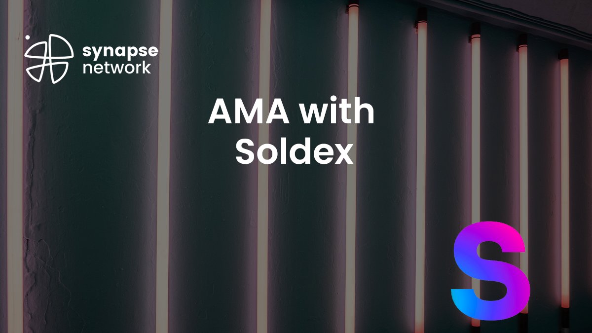 📆 TOMORROW, 4 PM UTC! Join us for an AMA with <a href="/soldexai/">Soldex - Powered by Alfprotocol</a>  Team!

💸  $150 to be distributed for the 3 best questions!

📌 AMA will be conducted on #SynapseNetwork Telegram: t.me/synapse_offici…