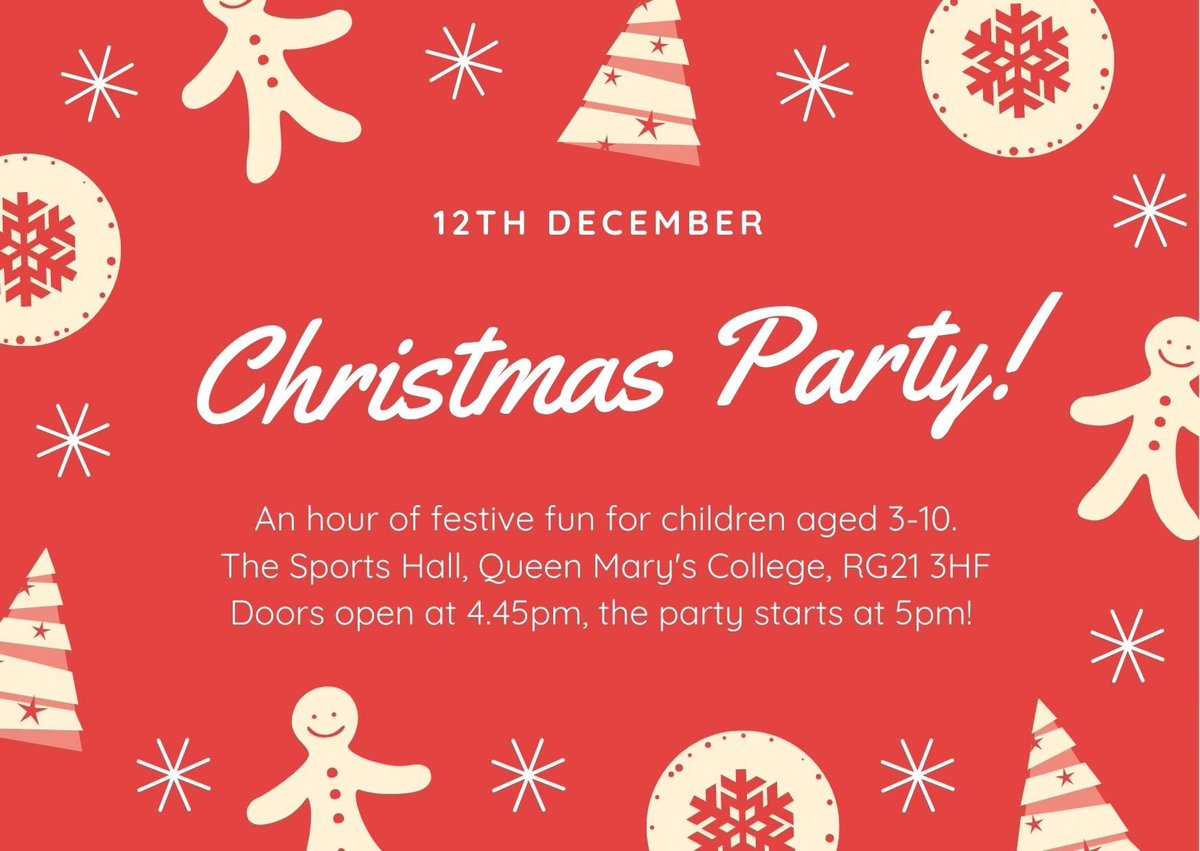 GCBasingstoke's tweet photo. CHRISTMAS PARTY. 12th DECEMBER 16:45.
We're excited to let you know that the Gateway Kids Team are hosting a Christmas Party &amp; YOUR child is invited!
https://t.co/vzTQQLfErg
The doors open for sign-in at 4.45pm so the fun can start straight away &amp; parents can make the first Carol https://t.co/MDMj3p22De