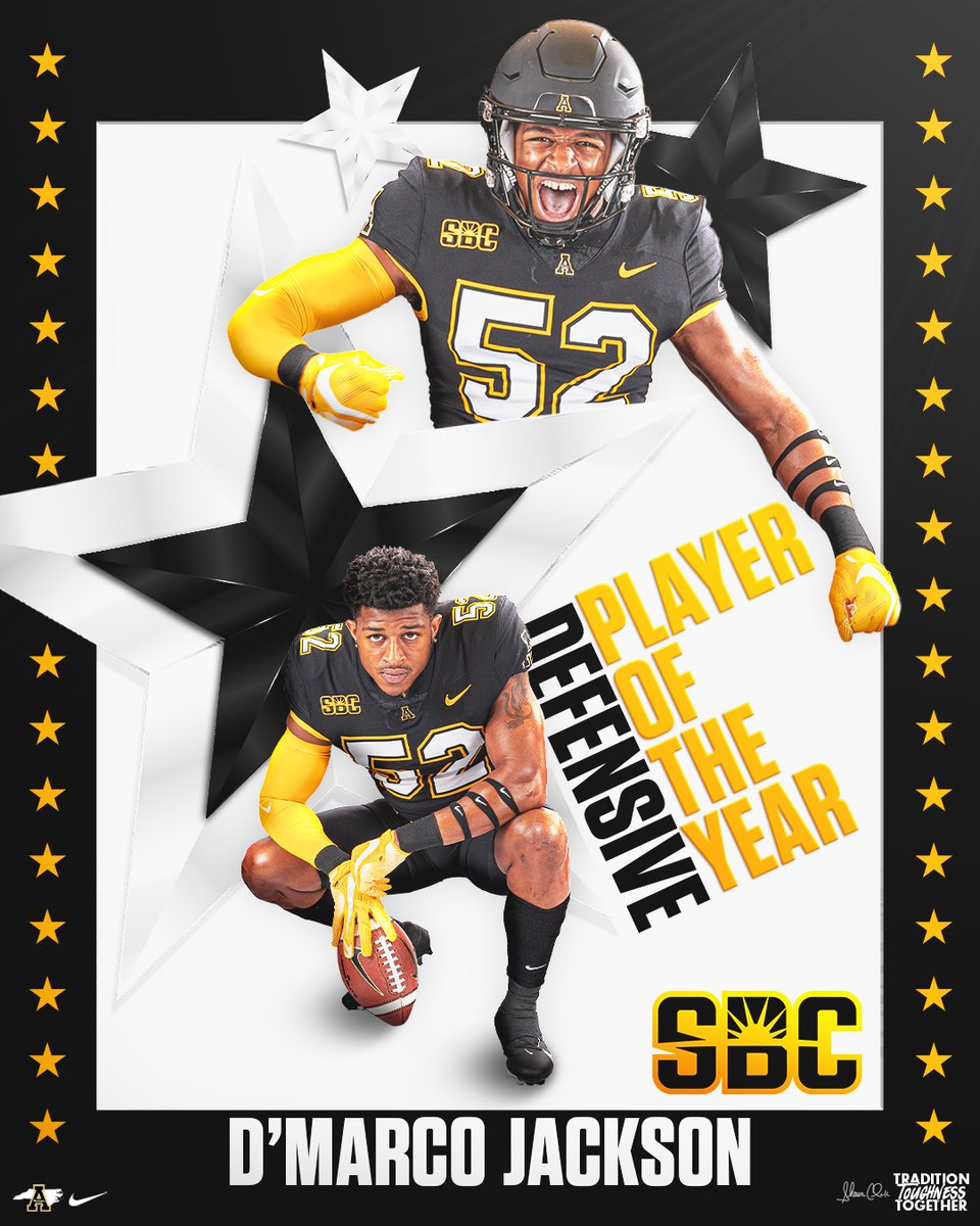 App State Football (@appstate_fb) on Twitter photo #SunBeltFB Defensive Player of the Year: <a href="/DMarcojackson20/">D'Marco Jackson ๐ฆ
</a> ๐
๐ bit.ly/3Ejl3FO
#GoApp #SunBeltFB Defensive Player of the Year: <a href="/DMarcojackson20/">D'Marco Jackson ๐ฆ
</a> ๐
๐ bit.ly/3Ejl3FO
#GoApp