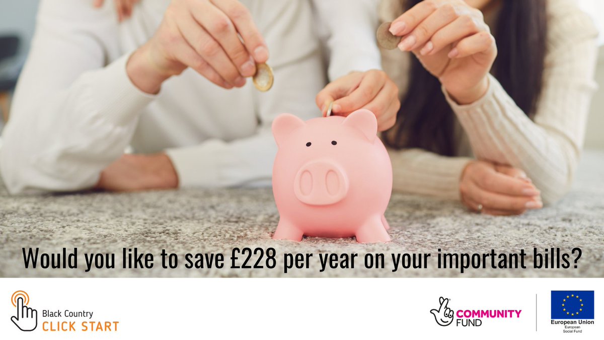 ClickStartBC's tweet photo. The most digital engaged people save £228 per year, on average, on their important bills compared to the least digitally engaged. Call us on 07595 091676 or 07740 759722 for help to improve your digital and/or financial skills. #ClickStartBC #TNLComFundESF #EssentialDigitalSkills https://t.co/MksgJ9sE7Q