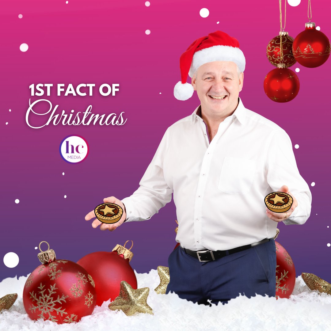 weareHCMEDIA's tweet photo. Here’s the 1st fact of christmas, we bring you from HC - Brits eat 175 millions mince pies annually 🎵🥧

#12FactsOfChristmas #ChristmasFacts #HC12FactsOfChristmas https://t.co/74pNmDqNRg