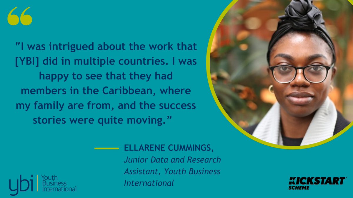 Next in our spotlight of YBI team members working with us as part of the #Kickstart scheme is Ellarene – a brilliant Junior Data and Research Assistant drawn to YBI via a personal emotional connection to our programmes in the Caribbean.  
Read more here: bit.ly/3G7JtT3