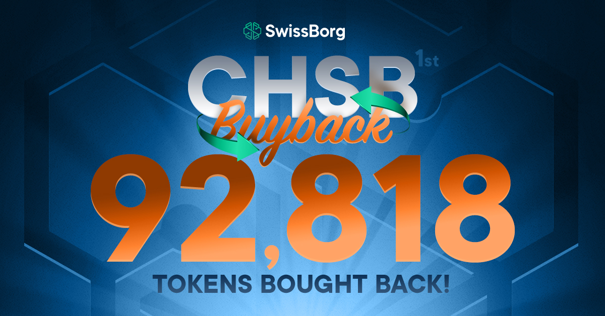 Behold the beauty of our brand-new #CHSBBuyBack mechanism! Boosting the health of our ecosystem by creating a regular habit of buying our beloved #CHSB.💪🏾 📈 See here: swissborg.com/chsb-overview #SwissBorg #CHSB