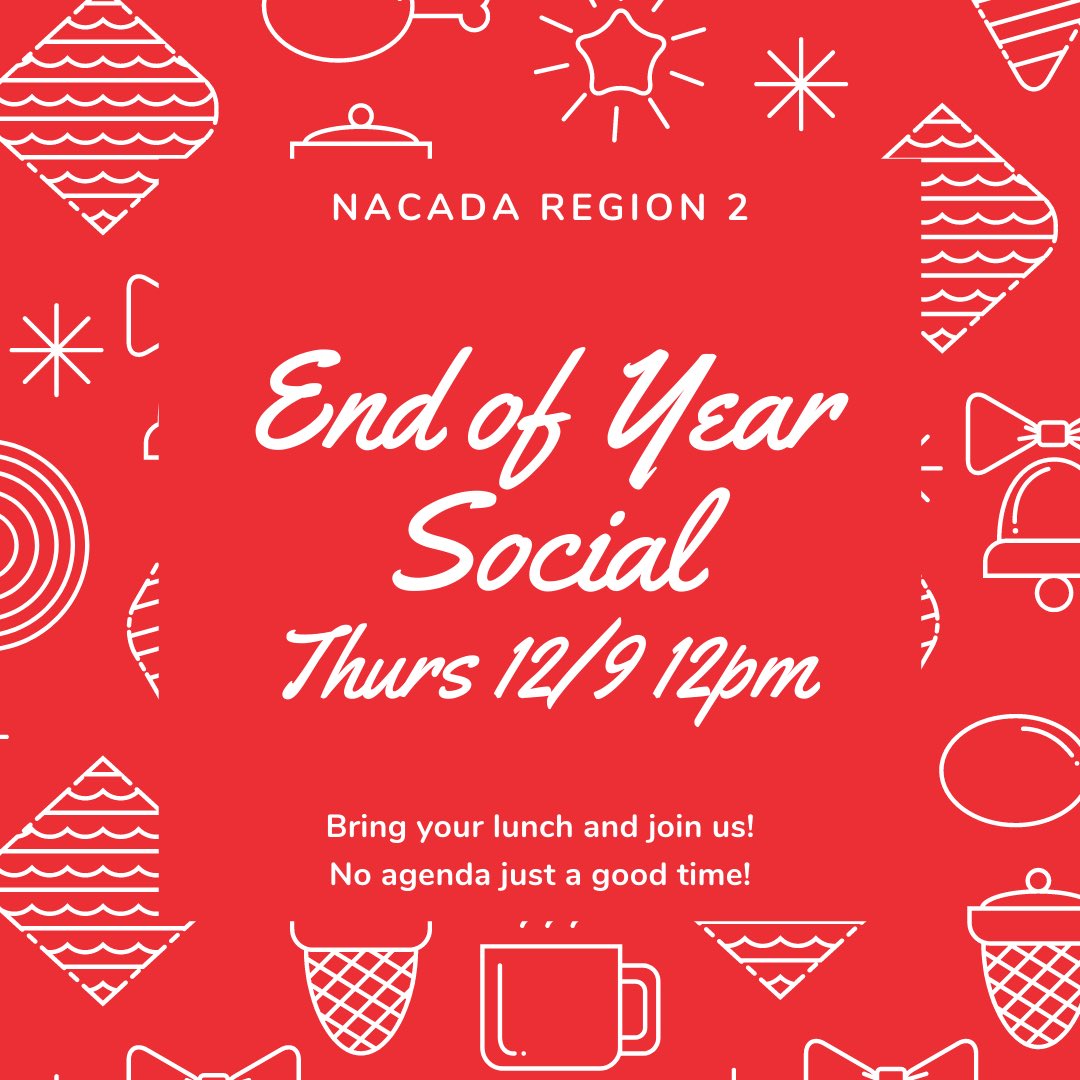 NACADAr2's tweet photo. Hey Virginia members! Join members from across the Commonwealth for lunch next Thursday, 12/9 at 12noon to relax and network with no agenda! Just time to chat. Other R2 members are welcome! https://t.co/ig4eO4d4Kt https://t.co/QvFu1Di4lS