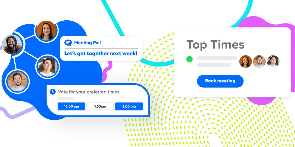 Calendly's tweet photo. Introducing: Calendly Meeting Polls! 🎉

Whether you’re planning a holiday gathering or a client kickoff call, now it’s easier than ever to find the best time to get together 📊🗓

Learn more: 

 https://t.co/EHwprYqT4O https://t.co/LJTMp8Z4Fb